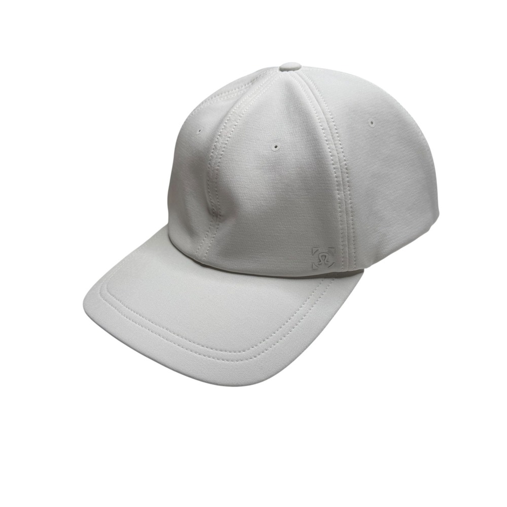 LULULEMON Baseball Cap White Adjustable Performance Athletic Mens OS Preppy